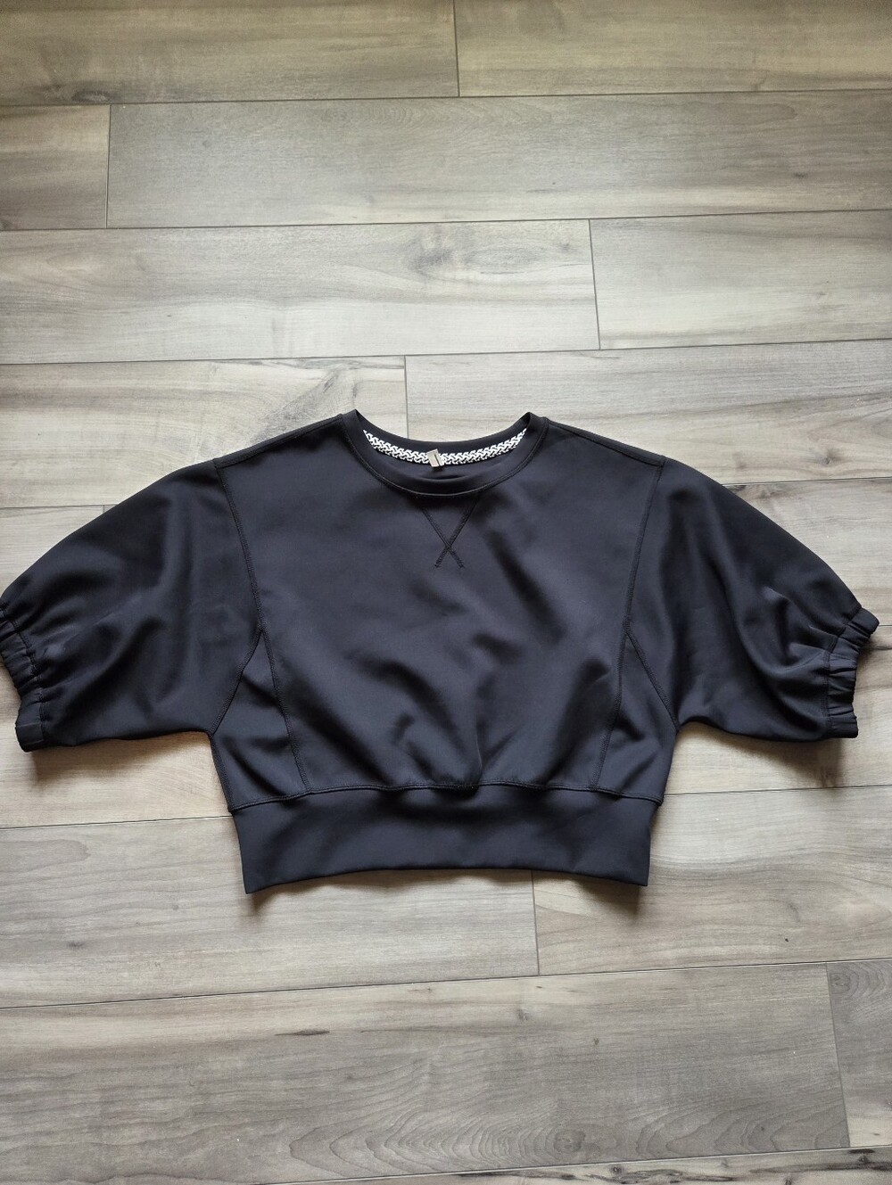 Free People Movement Black Women's Cropped Sweatshirt